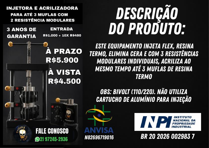 Catálogo: Injetora e acrilizadora