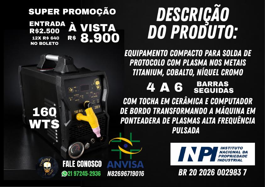 Catálogo: Solda plasma 160 W
