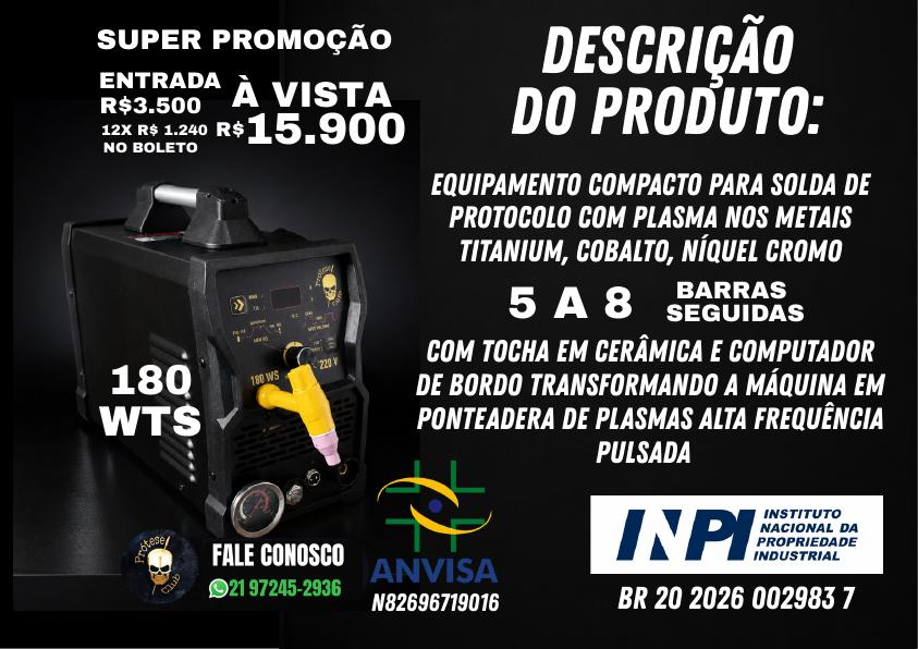 Catálogo: Solda plasma 180 W