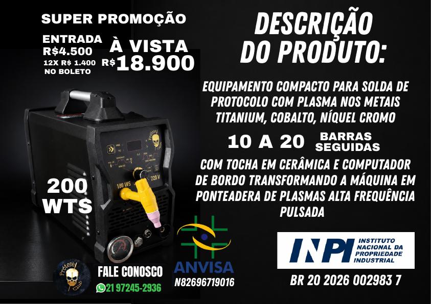 Catálogo: Solda plasma 200 W